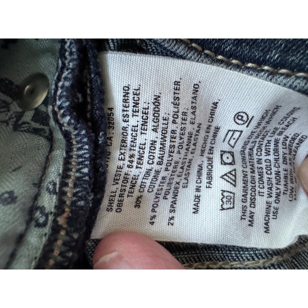 Pilcro and the Letterpress Superscript High Rise Straight Leg Jeans Blue Size 30 - Picture 10 of 10